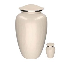 Elegance Urnen Voordeelset Gemarmerd Wit (3.6 liter)