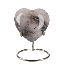 Elegance Hart Urn Roze Marble, inclusief Standaard (0.1 liter)