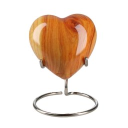 Elegance Hart Urn Houtnerf, inclusief Standaard (0.1 liter)