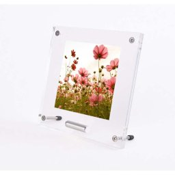 Plexiglas Fotolijst met Zilver RVS Asbuisje (0.01 liter)