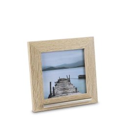 Geschuurd Houten Fotolijst met RVS Asbuisje (0.02 liter)
