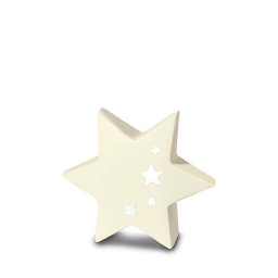 Kinder Ster Urn in Zand-Beige, met Vier Sterretjes (0.3 liter)