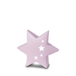 Baby Urn Zachtroze Ster, met Vier Sterretjes (0.3 liter)