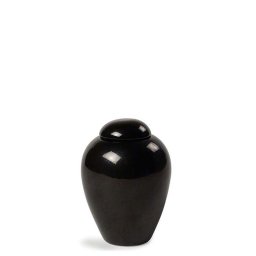 Porseleinen Pot Urn Serenity Small Black (0.37 liter)