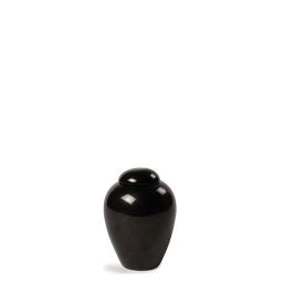 Porseleinen Mini Urn Serenity Black (0.15 liter)