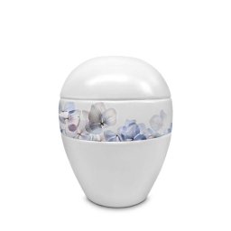 Kleine Porseleinen Pot Urn Blauwe Bloemen (0.6 liter)