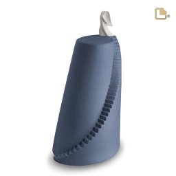 Blauwe LoveUrns Urn, Hemeltrap met Engeltje (3.35 liter)