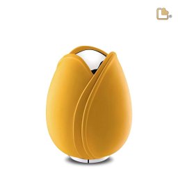 Kleine LoveUrns Tulp Urn Geel (0.65 liter)