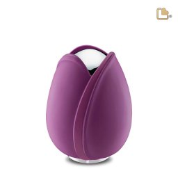 Kleine LoveUrns Tulp Urn Paars (0.65 liter)