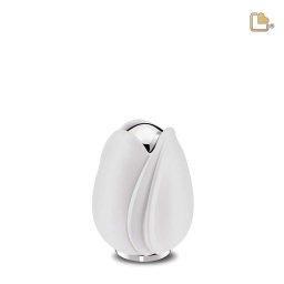 Mini LoveUrns Tulp Urn Wit (0.1 liter)