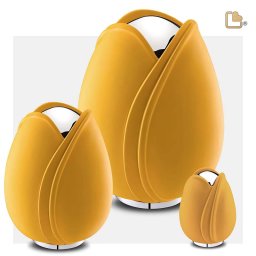 LoveUrns Tulip Urnen Voordeelset Geel (5.3, 0.65 en 0.1 liter)
