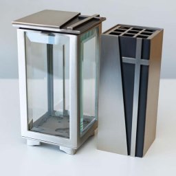 Luxe Design Grafset, Matzilver en Zwart, RVS Kruizen