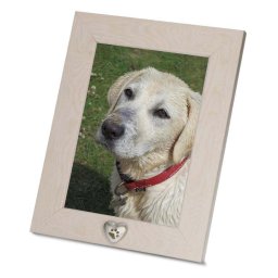 Effen Dieren Fotolijst, Tinnen Ashartje Pootafdrukje (0.005 liter)
