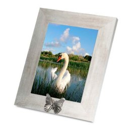 Zilveren Dieren Fotolijst met Tinnen Asvlinder (0.005 liter)