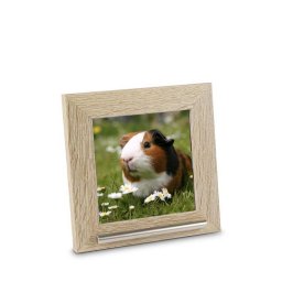Geschuurd Houten Dieren Fotolijst met RVS Asbuisje (0.02 liter)