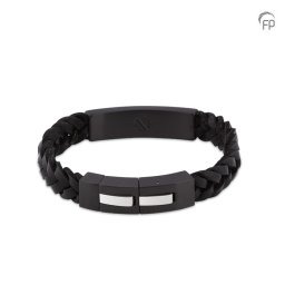 Memory of a Lifetime As-Armband, Matzwart-Zilveren RVS Asruimte