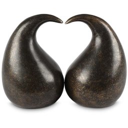 Grote Bronzen Duo Dieren Urn Affection (2 maal 3 liter)