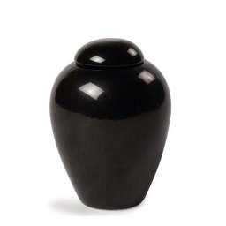 Mediumgrote Porseleinen Dieren Urn Serenity Black (1.6 liter)