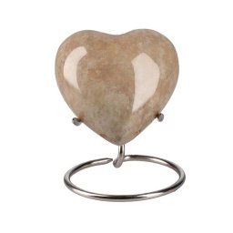 Elegance Hart Dierenurn Brown Marble, inclusief Standaard (0.1 liter)
