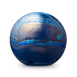 Middelgrote Kristalglazen Bal Dierenurn Elan Deepblue (1.5 liter)