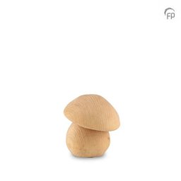 Grenenhouten Mini Dierenurn Paddestoel Naturel (0.05 liter)