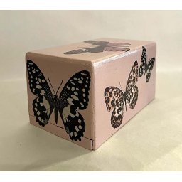 Roze Design Dieren Urn vol Vlinders (0.4 liter)