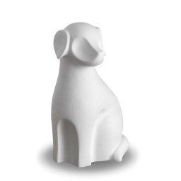 LoveUrns Forever Porcelain Honden Urn of Asbeeld Wit (1.2 liter)