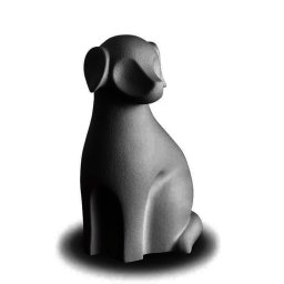 LoveUrns Forever Porcelain Honden Urn of Asbeeld Zwart (1.2 liter)