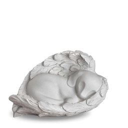 LoveUrns Honden Urn met Engelenvleugels Zilvergrijs (1.45 liter)