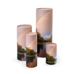Kleine Bio Eco Urn of As-strooikoker Regenboog (0.7 liter)