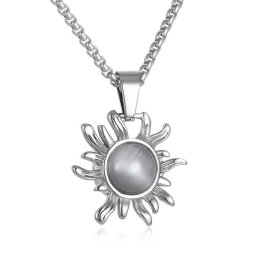 Assieraad Zonnetje met Maansteen, inclusief Collier