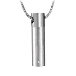 Assieraad Rond Buisje Zirkonia, inclusief Collier
