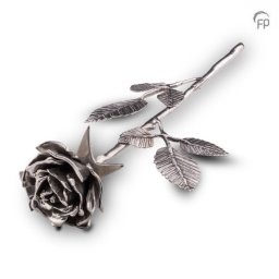 Asbeeldje Een Roos In Bloei, Zilver (0.5 gram)