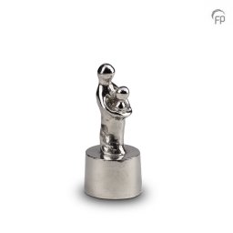 Asbeeldje Moeder En Kind 13 cm, Zilver (0.05 liter)