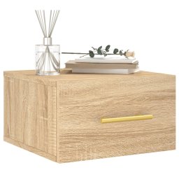 vidaXL Nachtkastjes 2 st wandgemonteerd 35x35x20 cm sonoma eikenkleur