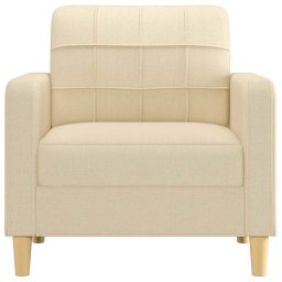 vidaXL Fauteuil 60 cm stof crèmekleurig