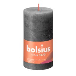 Bolsius Rustiek Stompkaars Stormy Grey 130/68