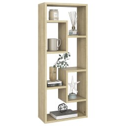 vidaXL Wandschap 36x16x90 cm bewerkt hout sonoma eikenkleurig