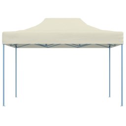 vidaXL Partytent inklapbaar 3x4 m staal crème
