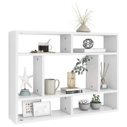 vidaXL Wandschap 75x16x55 cm bewerkt hout wit