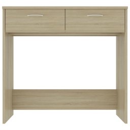 vidaXL Bureau 80x40x75 cm bewerkt hout sonoma eikenkleurig
