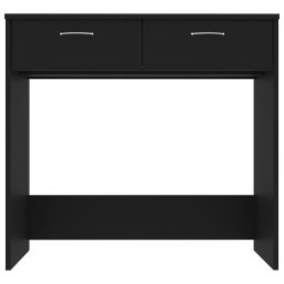 vidaXL Bureau 80x40x75 cm bewerkt hout zwart