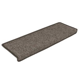 vidaXL Trapmatten zelfklevend 15st sisal-look 65x21x4cm grijs en beige