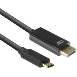 ACT USB C DisplayPort Kabel - 4K@60Hz – DislayPort 1.2 - Geschikt voor Laptop – Monitor - 2 meter –