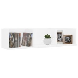 vidaXL Cd-wandschap 75x18x18 cm bewerkt hout wit