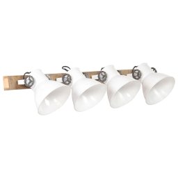 vidaXL Wandlamp industrieel E27 90x25 cm wit