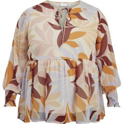 Vila - Maat 50 - EVOKED VIFALIA VNECK L/S TOP/CUR Dames Top