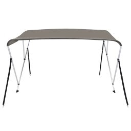 vidaXL Biminitop 3 bogen 183x140x137 cm grijs