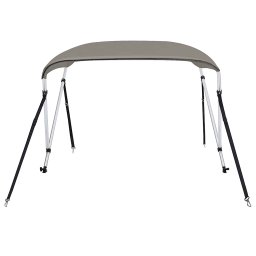 vidaXL Biminitop 2 bogen 150x120x110 cm grijs