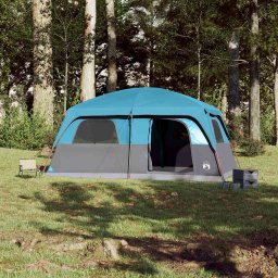 vidaXL Gezinstent 8-persoons waterdicht blauw
